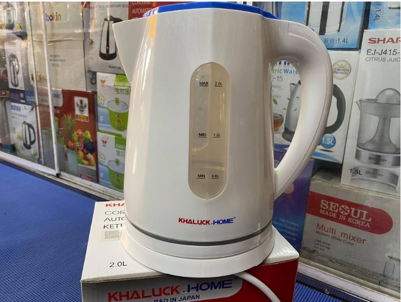 Ấm siêu tốc Khaluck KL-207 2L 2000W Bình siêu tốc Khaluck KL-207 đế xoay 360 độ