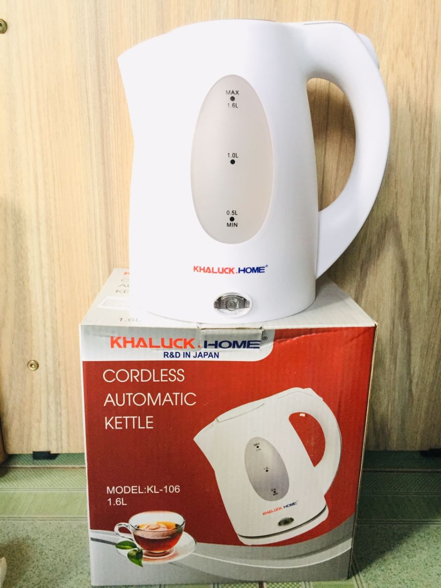 Ấm siêu tốc Khaluck KL-106 1.6 lít 2200W Thiết kế mâm nhiệt ấm siêu tốc Khaluck KL-106 1.6L 1000W